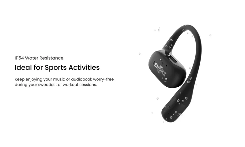 Shokz OpenFit True Wireless Sports Earbuds - Black-3